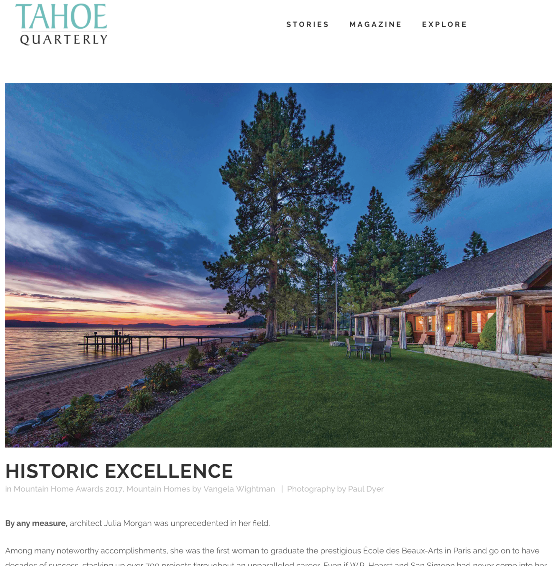 Tahoe Quarterly Magazine