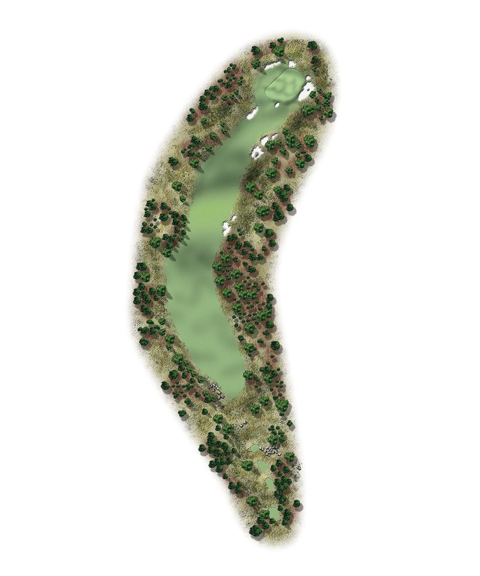 Map Of Clear Creek Golf Hole Eighteen 1
