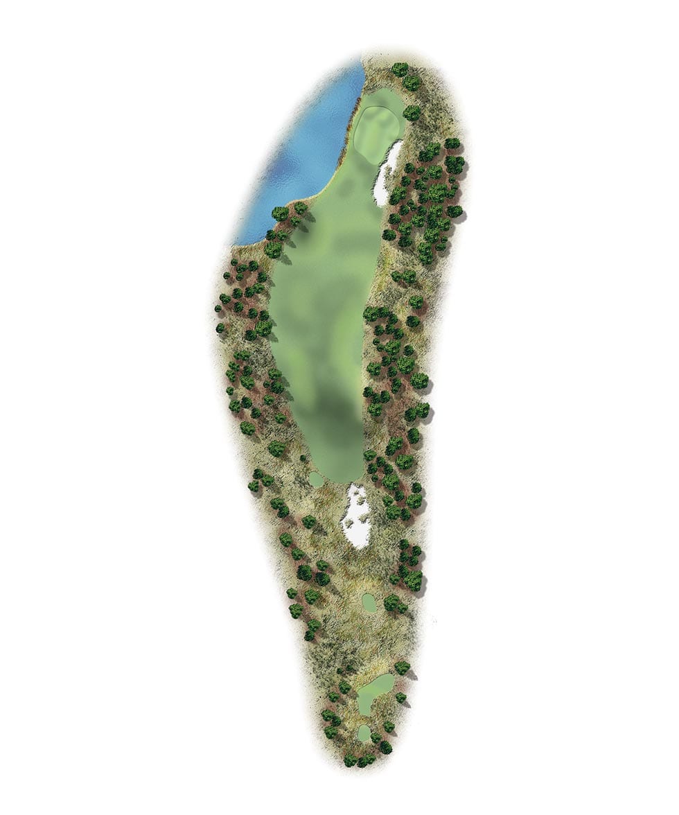Map Of Clear Creek Golf Hole Eleven 1