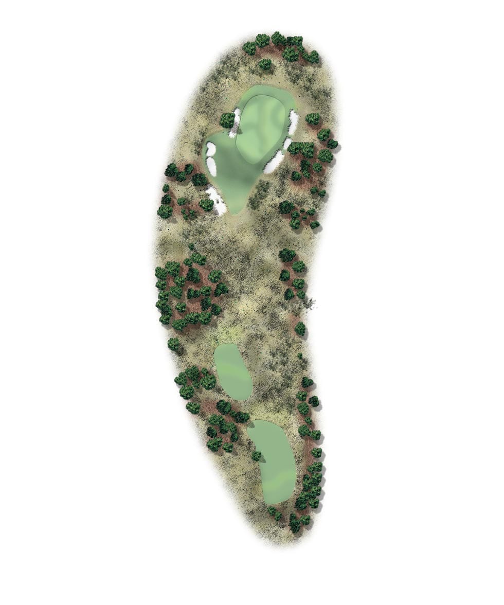 Map Of Clear Creek Golf Hole Four