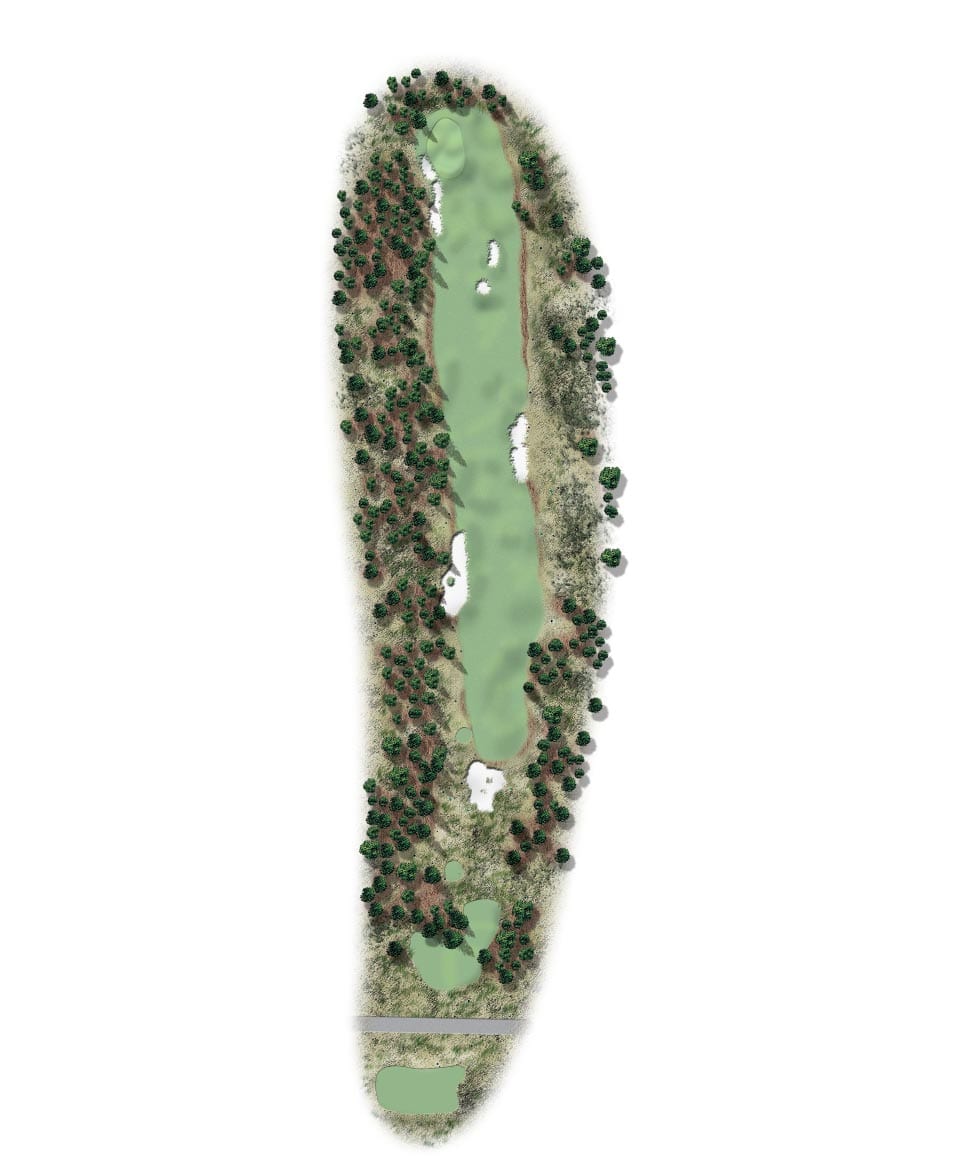 Map Of Clear Creek Golf Hole One