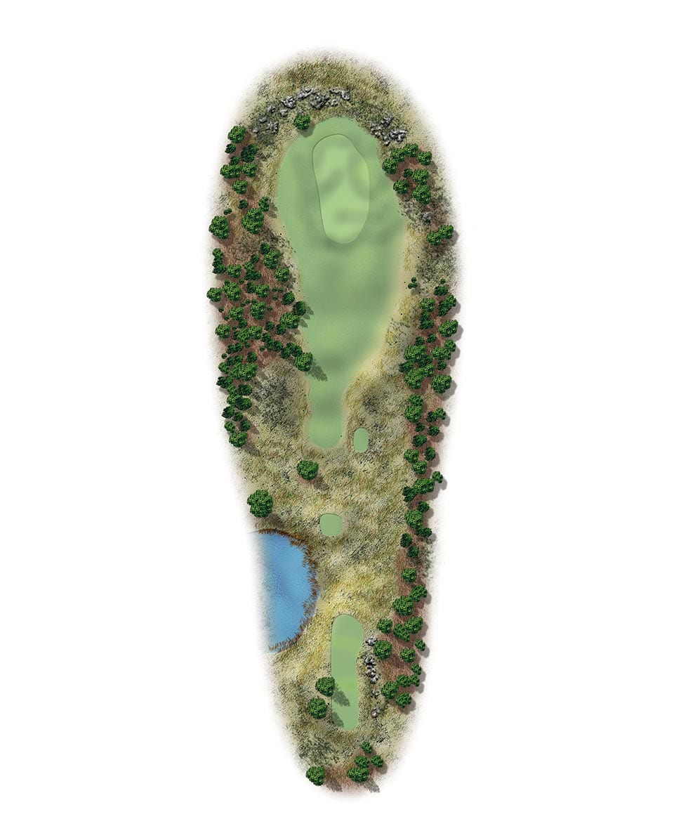 Map Of Clear Creek Golf Hole Twelve 1