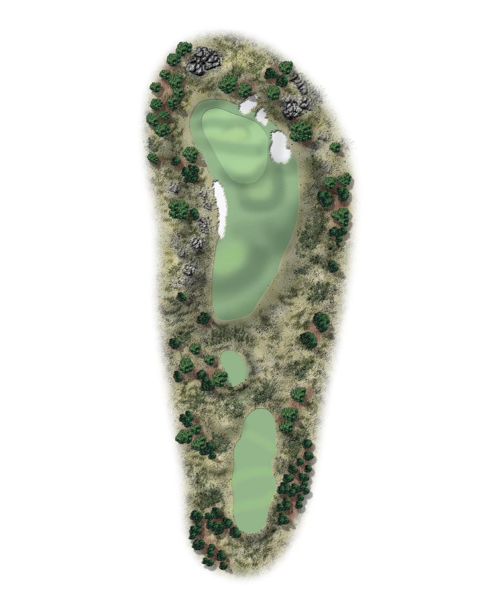 Map Of Clear Creek Golf Hole Two